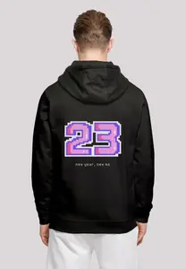 Толстовка F4NT4STIC "Новогодняя вечеринка Happy People Only", принт, черный