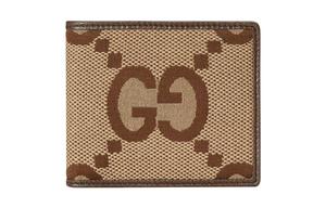 GUCCI Холщовая сумка с кожаной отделкой