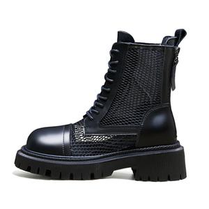 Принцесса Пуансеттия Мартин Ботинки Женские, Черная Сетка