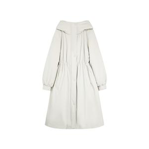 ELLE Пуховик Women's Light Gray Hooded