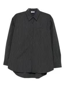 Рубашка в тонкую полоску Filippa K, черный