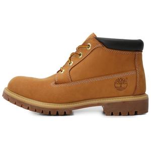 Мужские ботинки Timberland PREMIUM кожаные короткие с логотипом, оранжево-коричневый