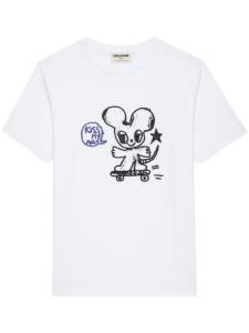 Zadig&Voltaire футболка Edwin Happy Mouse, белый