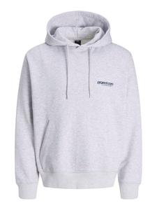 Толстовка с капюшоном в цвете белый меланж Jack & Jones