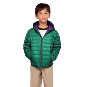 Детская ультралегкая пуховая куртка Rokka&Rolla для мальчиков, которую можно сложить и убрать, зеленый