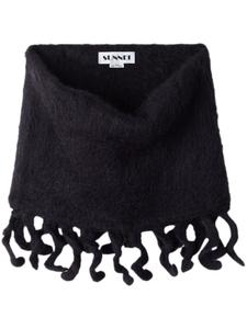 Шарф с бахромой Sunnei, черный