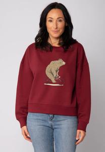 Толстовка watapparel FAHRRADBÄR, Burgundy/Bordeaux