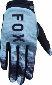 Детские мотокроссовые перчатки FOX 180 kairos, Light Blue/Black