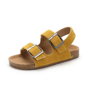 Нескользящие, дышащие, легкие, амортизирующие, низкие детские сандалии Wooden Rabbit, желтый
