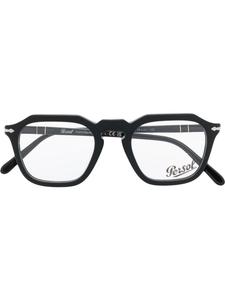 Persol очки в геометричной оправе, черный