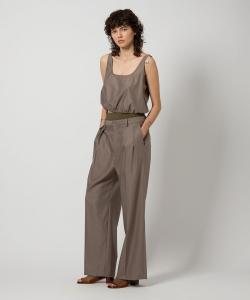 Брюки из габардина в рубчик 6(Roku), цвет Dk Brown