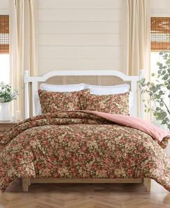 Двусторонний комплект постельного белья Bloomsbury из 2 предметов, размер Twin Laura Ashley, Chocolate Brown