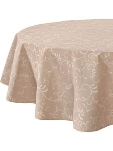 Erwin Müller Скатерть из смесовой хлопчатобумажной ткани для обеденного стола, бежевого цвета