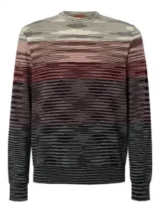 Полосатый свитер с круглым вырезом Missoni, черный