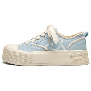 Женские противоскользящие износостойкие кеды на низком ходу Canvas Far waves, синий