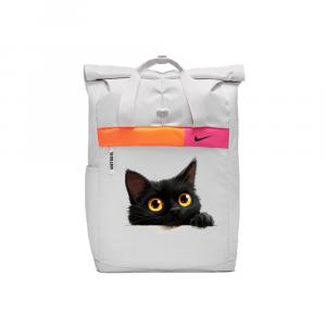 Nike Тканевый рюкзак Regular Unisex светло-серебристый, Black Cat