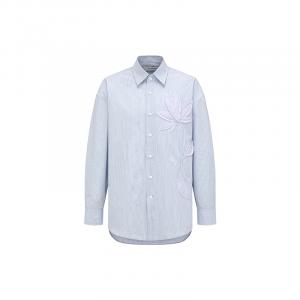 Feng Chen Wang Рубашка Unisex Blue Thin