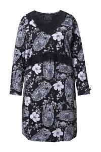 Ночная рубашка TruYou, черный/белый