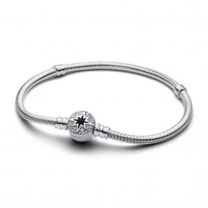 Браслет North Star Clasp Snake Chain Pandora, стерлинговое серебро