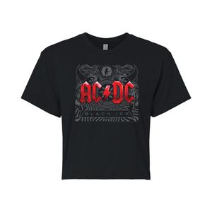 Укороченная футболка с рисунком AC/DC Black Ice для юниоров Licensed Character
