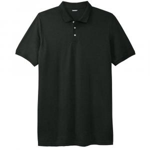 Мужская рубашка-поло из пике большой и высокой длины Kingразмера без усадки KingSize, цвет Heather Charcoal