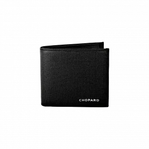 Кошелек Chopard Classic small wallet - Телячья кожа черного цвета с узором «гусиная лапка»