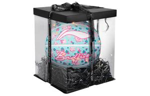 Резиновый баскетбольный мяч Flower Fairy Turquoise размер 5 тренировочный LINING