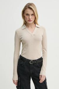 Хлопковая водолазка G-Star, бежевый