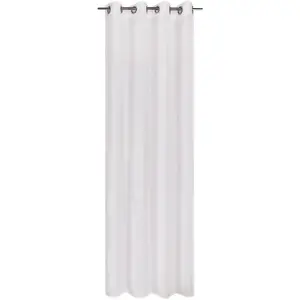 Светоизоляционная занавеска Elena с люверсами, 1 шт., однотонная штора с люверсами Gerster, белый