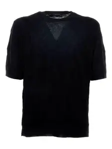 Хлопковая футболка с короткими рукавами Tagliatore, черный