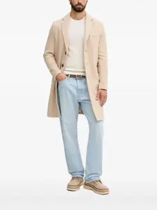 Пальто с нагрудным карманом на пуговицах Benetton, нейтральный