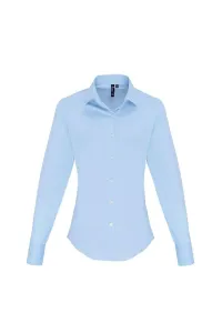 Блуза из эластичного поплина с длинными рукавами Premier, синий