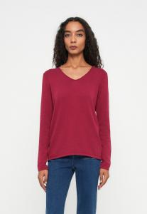 Джемпер TOM TAILOR SWEATER BASIC V-NECK, Rumba Red/Bordeaux