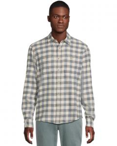 Мужская фланелевая рубашка Faherty Heirloom Portuguese, Samarra Beach Buffalo