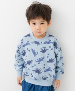 Флисовая толстовка из 100% хлопка с принтом по всей поверхности Chil2, цвет F Dinosaur/Saxophone