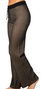 Двухцветные ребристые брюки песочного цвета Angel Apparel, цвет sand