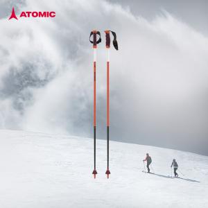 Atomic Палки для горных лыж 5/6 Star Full Mountain Carbon/aluminum, лыжное снаряжение, Red-6 Star Carbon Pole REDSTER_ULTRA_SQS_ 110cm