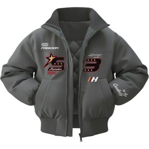 Куртка Unisex Stand Collar Thickened HUANQIU, серый