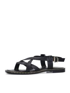 Сандалии с Т-образной перемычкой SACHA, черный
