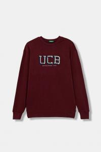 Детская хлопковая толстовка United Colors Of Benetton, бордовый