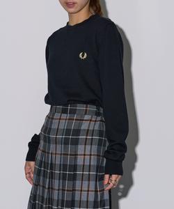FRED PERRY/Fred Perry Вязаный свитер с круглым вырезом из мериносовой шерсти