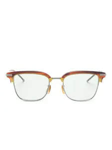 Солнцезащитные очки в стиле "броулайн" TK-12 Oliver Peoples, серебристый