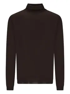 Свитер с воротником-стойкой Goes Botanical, коричневый