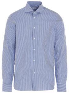 Полосатая рубашка BORRIELLO NAPOLI, синий