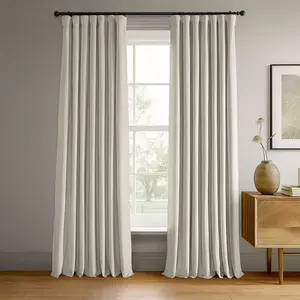 Плотные шторы из фирменного фарфорово-белого бархата Half Price Drapes, white
