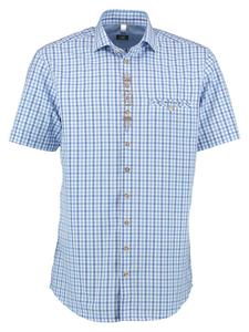 Традиционная рубашка Bleri средне-синего цвета OS-Trachten