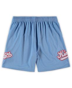 Мужские голубые шорты Sacramento Kings Big and Tall Hardwood Classics Team Swingman Mitchell & Ness