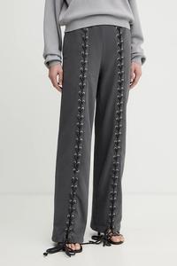 Хлопковые спортивные штаны Rotate, серый