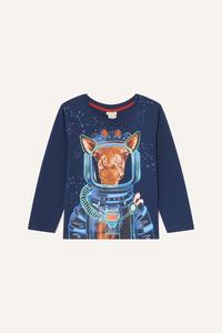 Светящийся в темноте топ с длинными рукавами Space Giraffe Monsoon, синий