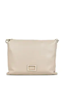 Клатч с логотипом Marc Ellis, бежевый